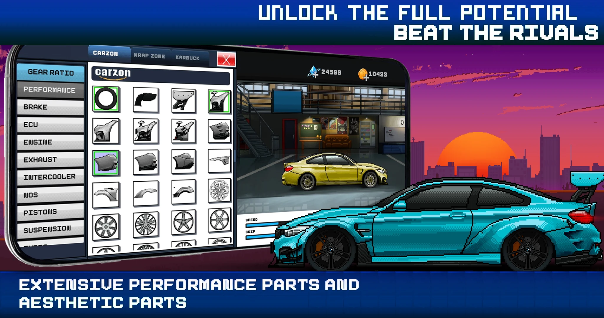 Pixel X Racer: Drag Racing screenshot