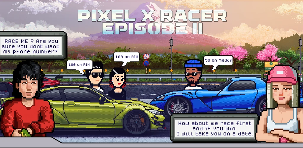 Pixel X Racer: Drag Racing screenshot